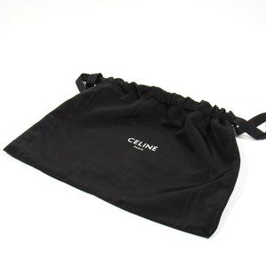 Celine Ribbon Closure Dust Bag Iridescent Pattern Lined Black 11 3/4" x 15 1/2"